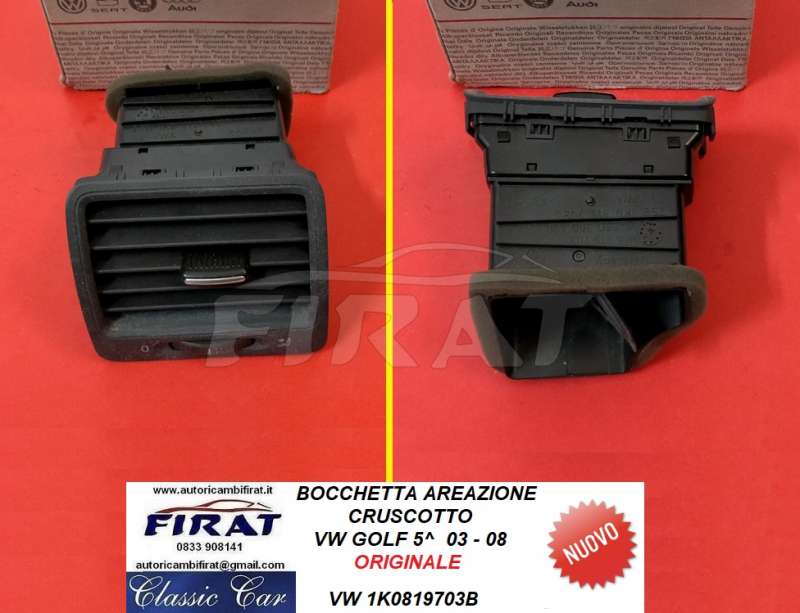 BOCCHETTA AREAZIONE CRUSCOTTO VW GOLF 5^ (1K0819703B)